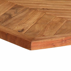 vidaXL Dining Table 140x70x75 cm Solid Wood Acacia 5