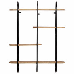 vidaXL Wall Shelf 90x20x116,5 cm Solid Rough Wood Mango 2