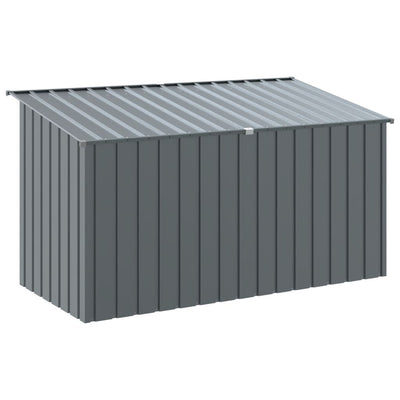 Dog House with Roof Anthracite 196x91x110 cm Galvanised Steel