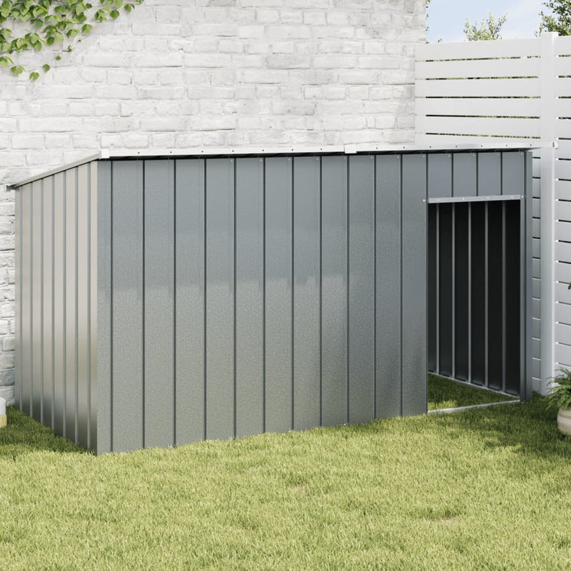 Dog House with Roof Anthracite 196x91x110 cm Galvanised Steel