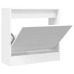 vidaXL Shoe Cabinet White 60x21x57 cm Engineered Wood 2