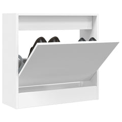 vidaXL Shoe Cabinet White 60x21x57 cm Engineered Wood 1