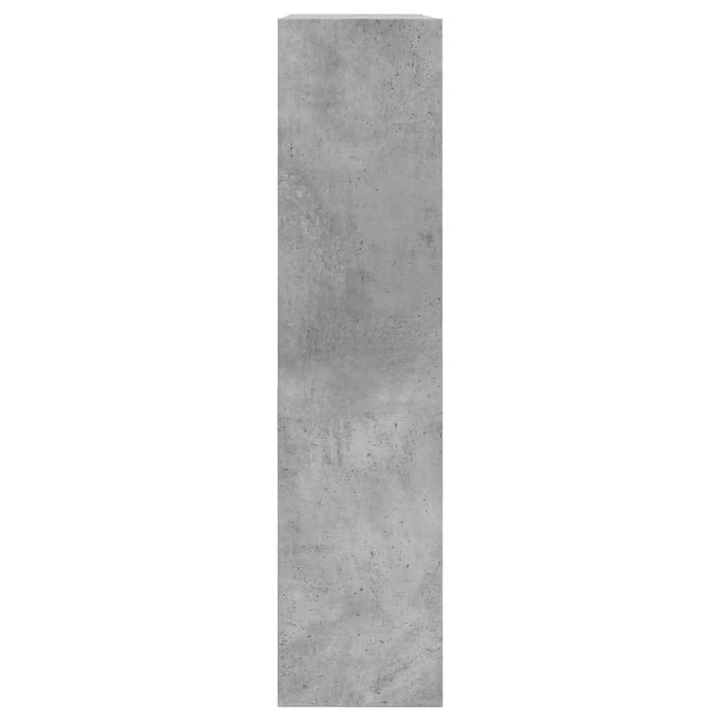 vidaXL Shoe Cabinet Concrete Grey 80x21x87.5 cm Engineered Wood 6