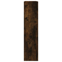 vidaXL Shoe Cabinet Smoked Oak 80x21x87.5 cm Engineered Wood 6