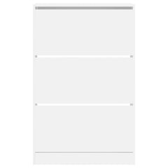 vidaXL Shoe Cabinet White 80x21x125.5 cm Engineered Wood 5