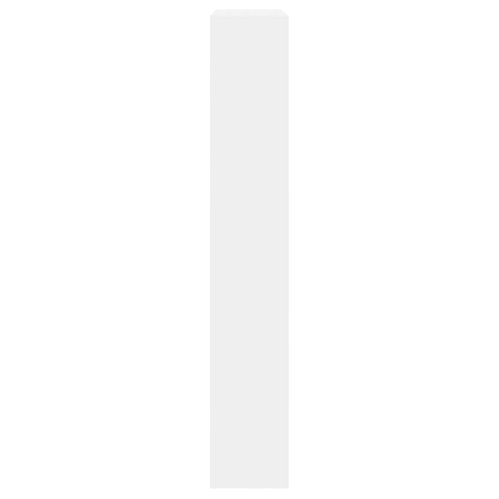 vidaXL Shoe Cabinet White 80x21x125.5 cm Engineered Wood 6