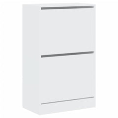 vidaXL Shoe Cabinet White 60x34x96.5 cm Engineered Wood 4