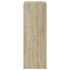 vidaXL Shoe Cabinet Sonoma Oak 60x34x96.5 cm Engineered Wood 6