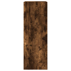 vidaXL Shoe Cabinet Smoked Oak 60x34x96.5 cm Engineered Wood 6
