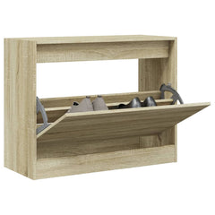 vidaXL Shoe Cabinet with 4 Flip-Drawers 80x34x187.5 cm