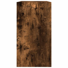 vidaXL Shoe Cabinet Smoked Oak 80x34x63 cm Engineered Wood 6
