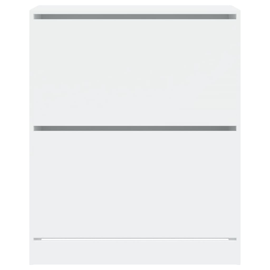 vidaXL Shoe Cabinet White 80x34x96.5 cm Engineered Wood 5