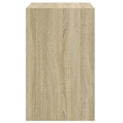 vidaXL Shoe Cabinet Sonoma Oak 60x42x69 cm Engineered Wood 6