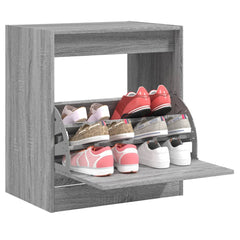 vidaXL Shoe Cabinet with 2 Flip-Drawers Width 60 cm Depth 42 cm