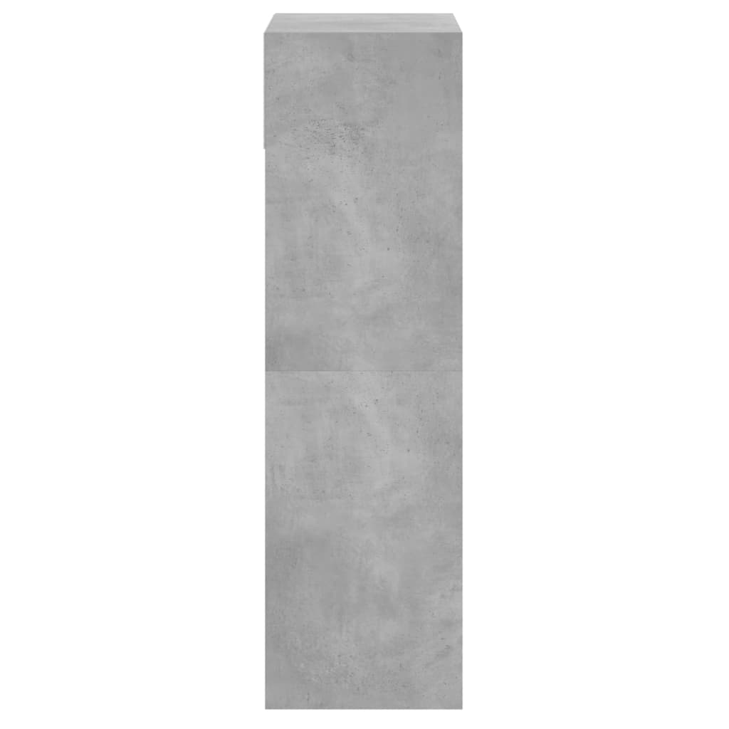 vidaXL Shoe Cabinet Concrete Grey 60x34x116 cm Engineered Wood 6