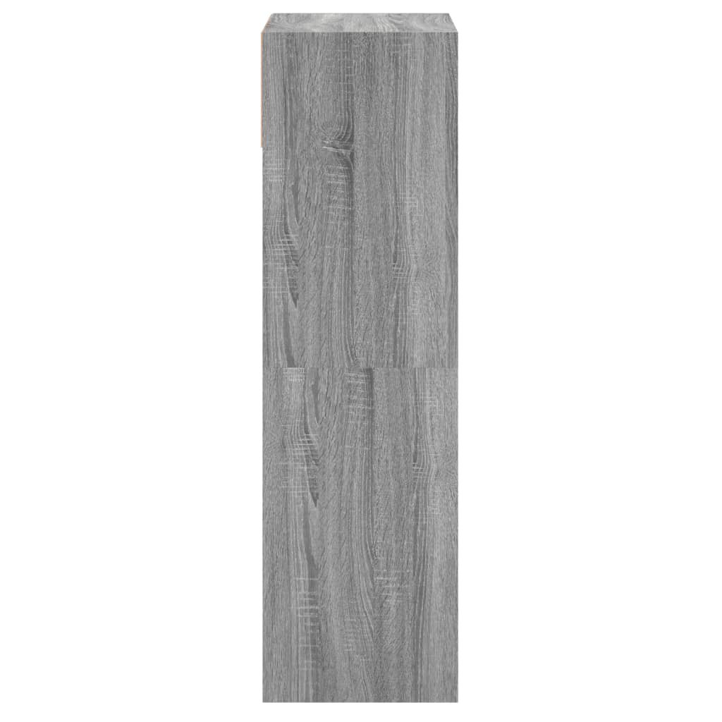 vidaXL Shoe Cabinet Grey Sonoma 60x34x116 Engineered Wood 6
