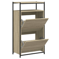 vidaXL Shoe Cabinet Sonoma Oak N/A 2