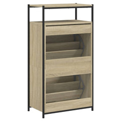 vidaXL Shoe Cabinet Sonoma Oak N/A 6