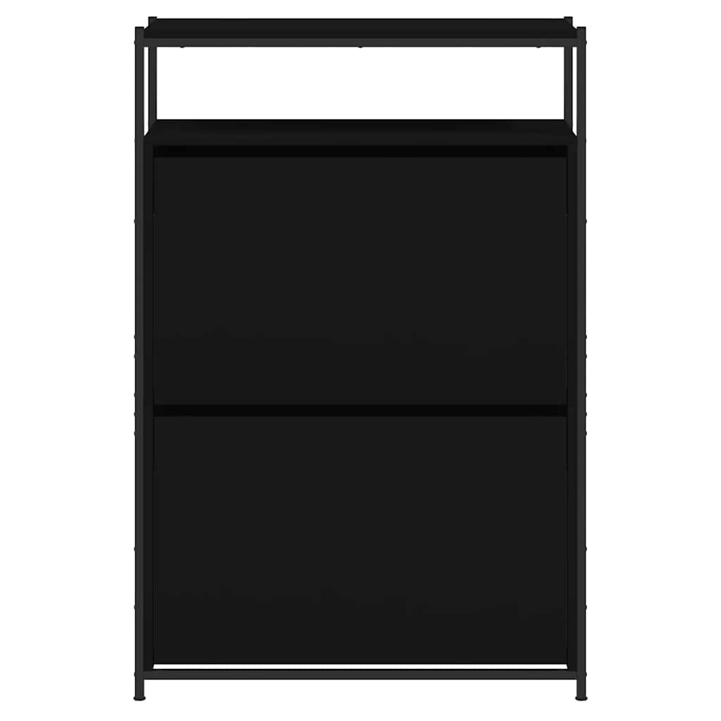 vidaXL Shoe Cabinet Black 5