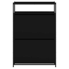 vidaXL Shoe Cabinet Black 5