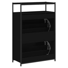 vidaXL Shoe Cabinet Black 6