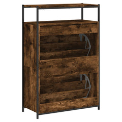 vidaXL Shoe Cabinet Smoked Oak Holds loads of shoes 6