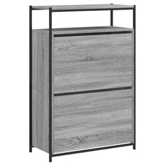 vidaXL Shoe Cabinet Grey Sonoma 4