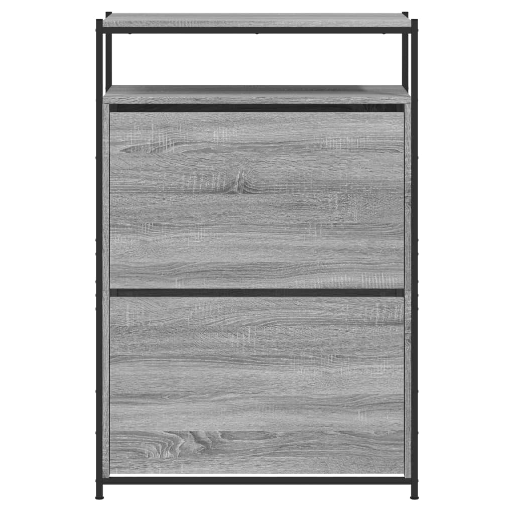 vidaXL Shoe Cabinet Grey Sonoma 5