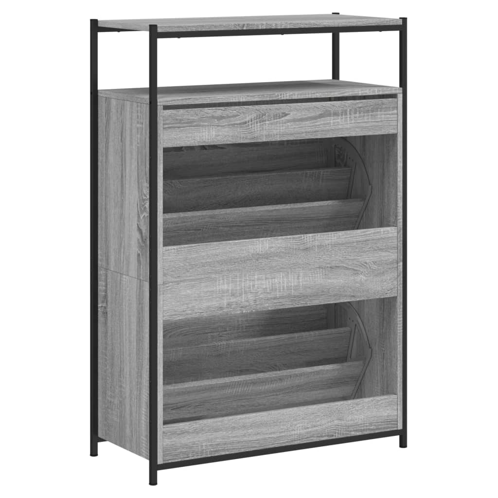 vidaXL Shoe Cabinet Grey Sonoma 6