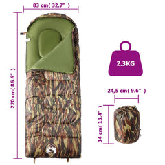 vidaXL Sleeping Bag for Adults Camping 3-4 Seasons 5