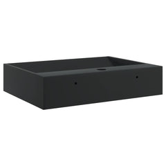 Wash Basin Mineral Cast/Marble Cast Black 50 cm 38 cm
