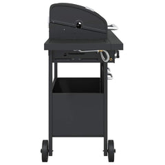 Gas BBQ Grill with Black Powder-coated Steel 4 Burners