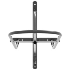 vidaXL Saddle Rack Wall Mounted Black Iron 4