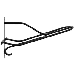 vidaXL Saddle Rack Wall Mounted Black Iron 5