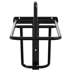 vidaXL Foldable Saddle Rack Wall Mounted Black Iron 4