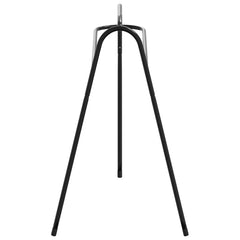 vidaXL Saddle Rack 3 Legged Freestanding Black Iron 4