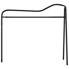 vidaXL Saddle Rack 3 Legged Freestanding Black Iron 5