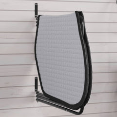vidaXL Saddle Pad Rack 3 Arms Black Iron 1