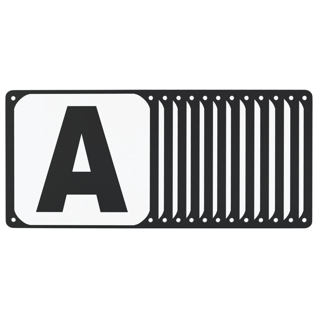vidaXL Dressage Arena Letters 12 pcs Steel 1