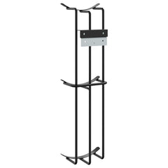 vidaXL Barrel Jump Cups 2 pcs Black Steel 6