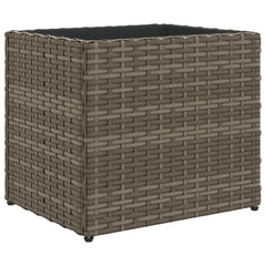 vidaXL Garden Planter Grey 36x30x32 cm Poly Rattan 2
