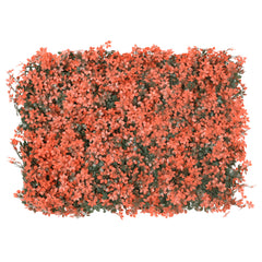 vidaXL Artificial Maple Leaf Fence 24 pcs Light Red 40x60 cm 2
