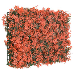 vidaXL Artificial Maple Leaf Fence 24 pcs Light Red 40x60 cm 3