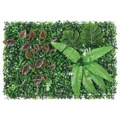 vidaXL Artificial Plant Fence 24 pcs Green 40x60 cm 2