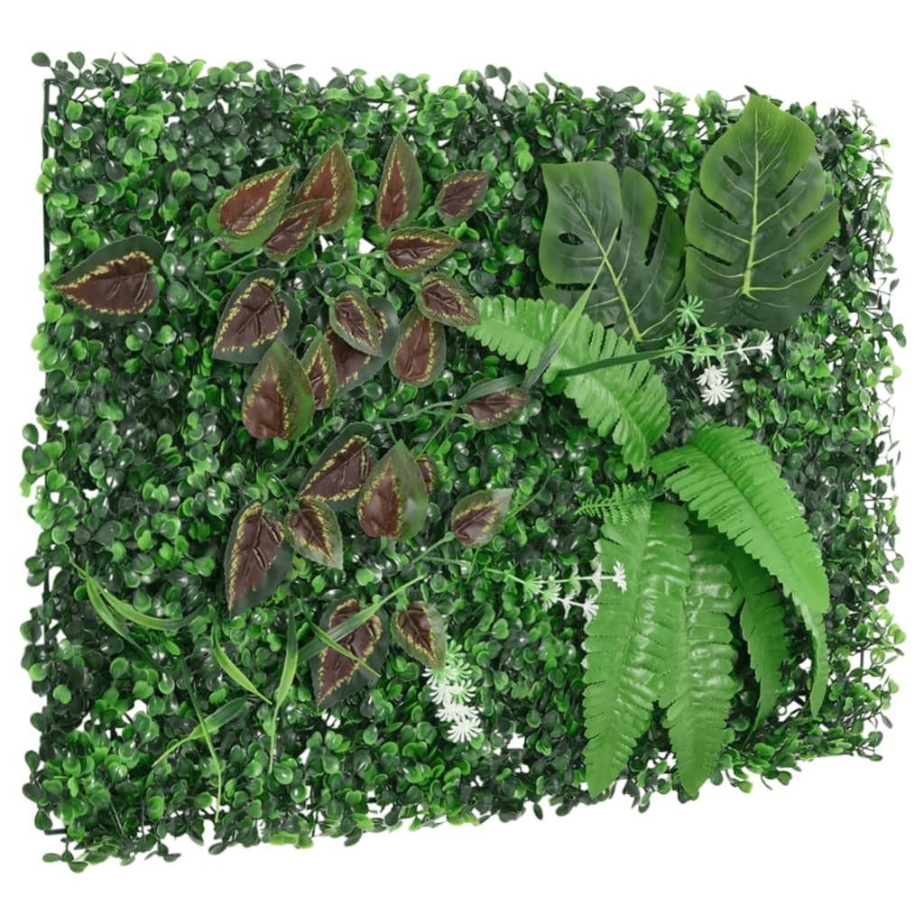 vidaXL Artificial Plant Fence 24 pcs Green 40x60 cm 3