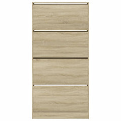 vidaXL Shoe Cabinet with 4 Flip-Drawers Sonoma Oak 80x21x163.5 cm 6