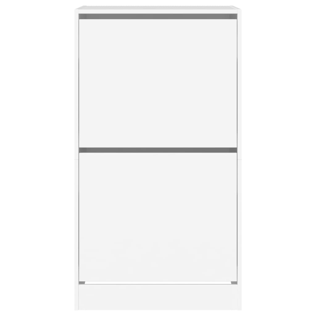 vidaXL Shoe Cabinet with 2 Flip-Drawers White 60x42x108 cm 6