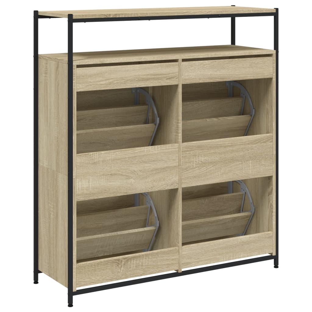 vidaXL Shoe Cabinet Sonoma Oak 6