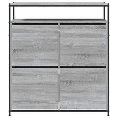 vidaXL Shoe Cabinet Grey Sonoma Holds multiple pairs of shoes 5