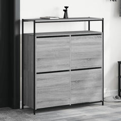vidaXL Shoe Cabinet Grey Sonoma Holds multiple pairs of shoes 1